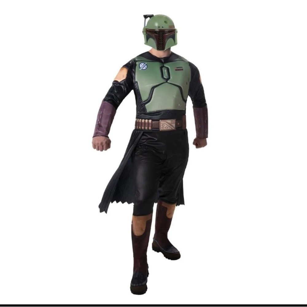 NEW Jazwares Star Wars Book Of Boba Fett Adult Costume Size 32-34 Halloween